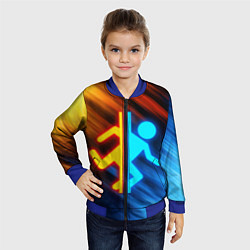 Бомбер детский PORTAL, цвет: 3D-синий — фото 2