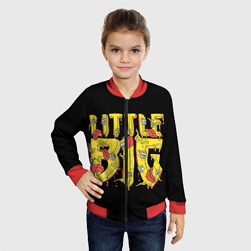 Детский бомбер Little Big / 3D-Красный – фото 4