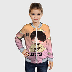 Бомбер детский BTS, цвет: 3D-серый — фото 2