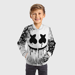 Бомбер детский Marshmello, цвет: 3D-белый — фото 2