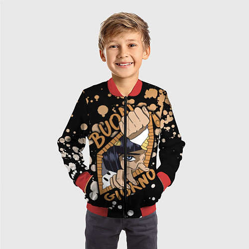 Детский бомбер JoJo Bizarre Adventure / 3D-Красный – фото 3