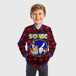 Бомбер детский Sonic, цвет: 3D-синий — фото 2