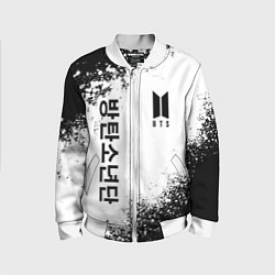 Бомбер детский BTS, цвет: 3D-белый