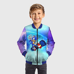 Бомбер детский Соник, цвет: 3D-синий — фото 2