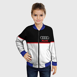 Бомбер детский AUDI SPORT, цвет: 3D-синий — фото 2
