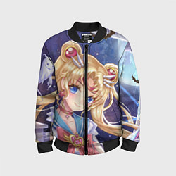 Бомбер детский SAILOR MOON, цвет: 3D-черный