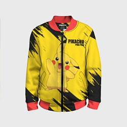 Бомбер детский PIKACHU: PIKA PIKA, цвет: 3D-красный