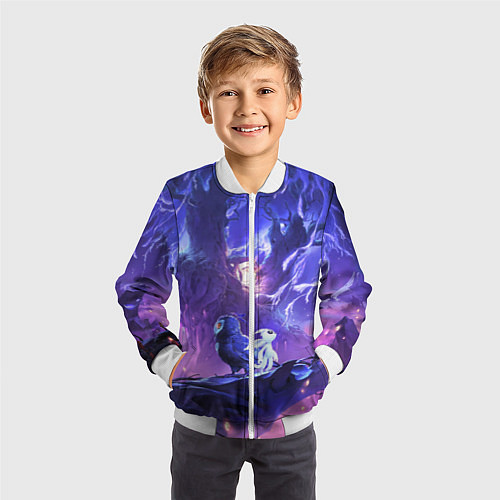 Детский бомбер Ori and the Will of the Wisps / 3D-Белый – фото 3