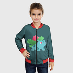 Бомбер детский Pokemon Ivysaur, цвет: 3D-красный — фото 2