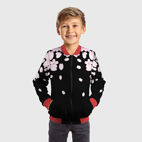Детский бомбер САКУРА / 3D-Красный – фото 3