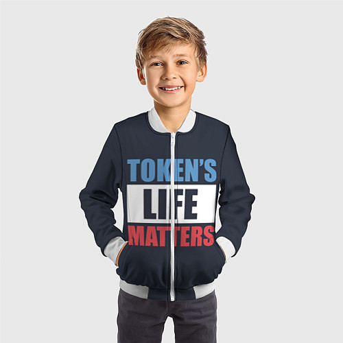 Детский бомбер TOKENS LIFE MATTERS / 3D-Белый – фото 3