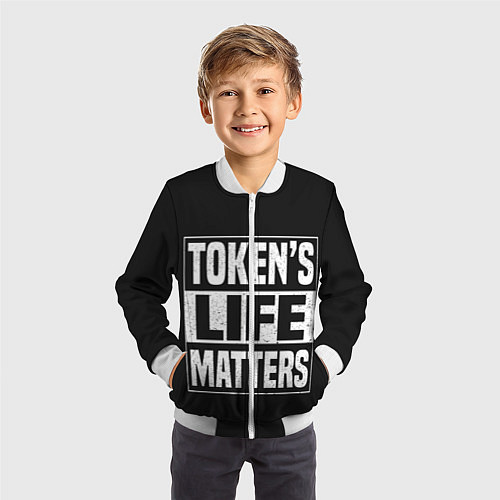 Детский бомбер TOKENS LIFE MATTERS / 3D-Белый – фото 3