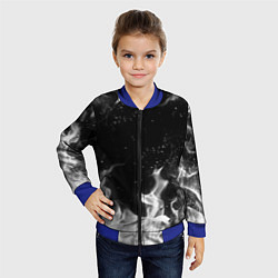 Бомбер детский БЕЛЫЙ ОГОНЬ, цвет: 3D-синий — фото 2