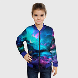Бомбер детский Fantasy, цвет: 3D-синий — фото 2