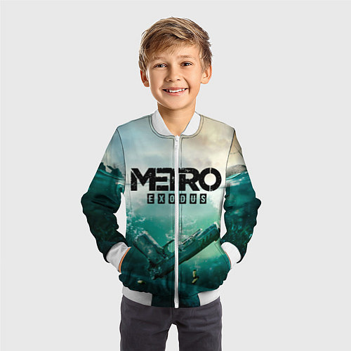 Детский бомбер METRO EXODUS / 3D-Белый – фото 3