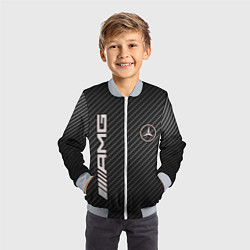 Бомбер детский MERCEDES CARBON, цвет: 3D-серый — фото 2