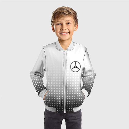 Детский бомбер Mercedes-Benz / 3D-Белый – фото 3