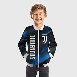 Бомбер детский JUVENTUS, цвет: 3D-белый — фото 2