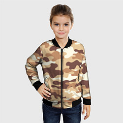 Бомбер детский МИЛИТАРИ, цвет: 3D-черный — фото 2