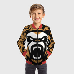 Бомбер детский Зверь, цвет: 3D-красный — фото 2