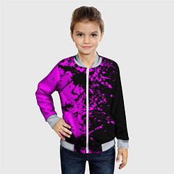 Бомбер детский Чёрная магия, цвет: 3D-серый — фото 2