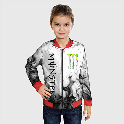 Детский бомбер MONSTER ENERGY / 3D-Красный – фото 4