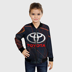 Бомбер детский TOYOTA, цвет: 3D-черный — фото 2