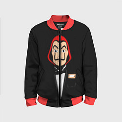 Бомбер детский Бумажный Дом, цвет: 3D-красный