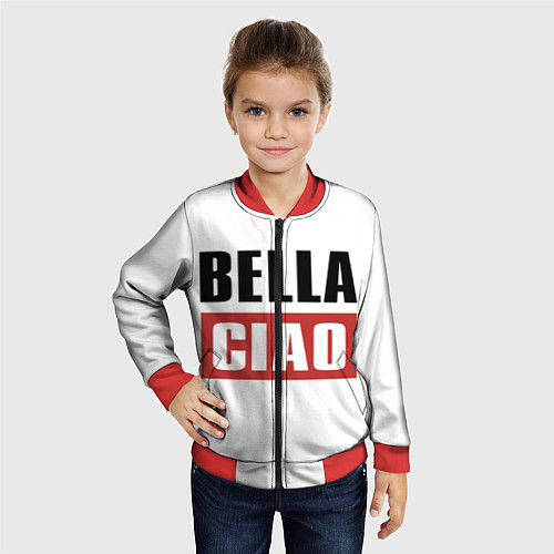 Детский бомбер Bella Ciao / 3D-Красный – фото 4