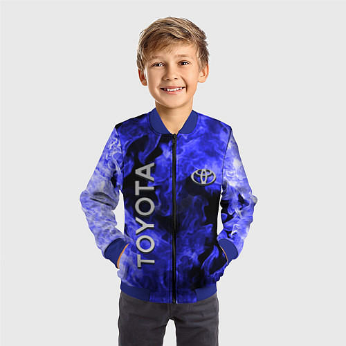 Детский бомбер TOYOTA / 3D-Синий – фото 3