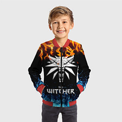 Бомбер детский The Witcher, цвет: 3D-красный — фото 2