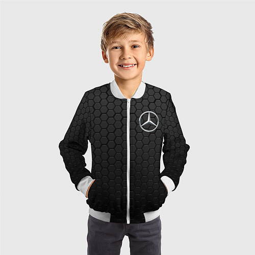 Детский бомбер MERCEDES-BENZ AMG / 3D-Белый – фото 3