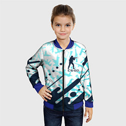 Бомбер детский CS GO КС ГО, цвет: 3D-синий — фото 2