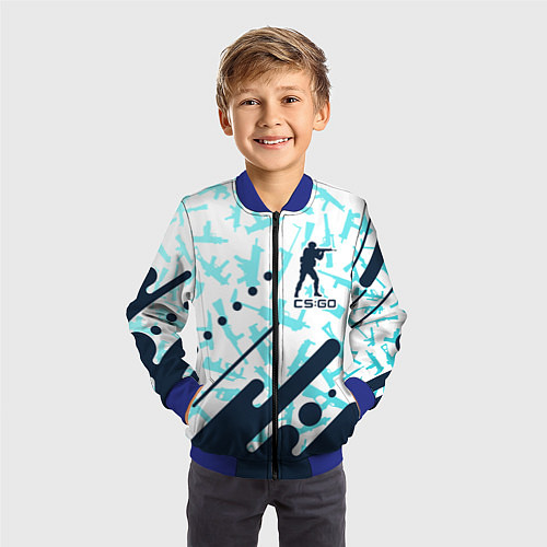 Детский бомбер CS GO КС ГО / 3D-Синий – фото 3