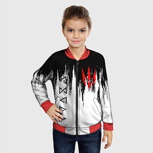 Детский бомбер The Witcher / 3D-Красный – фото 4