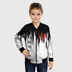 Бомбер детский The Witcher, цвет: 3D-черный — фото 2