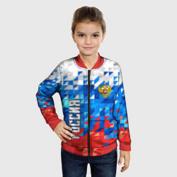 Бомбер детский RUSSIA SPORT, цвет: 3D-красный — фото 2
