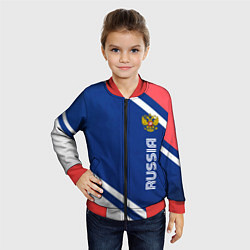 Бомбер детский RUSSIA SPORT, цвет: 3D-красный — фото 2