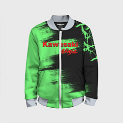 Бомбер детский Kawasaki, цвет: 3D-серый