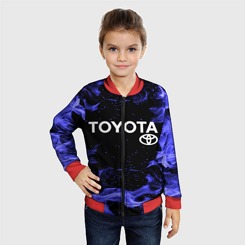 Детский бомбер TOYOTA / 3D-Красный – фото 4
