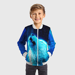 Бомбер детский ВОЛЧИЙ ВОЙ D, цвет: 3D-белый — фото 2
