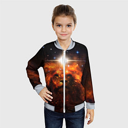 Бомбер детский ЛЕВ, цвет: 3D-серый — фото 2