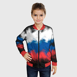 Бомбер детский Россия, цвет: 3D-красный — фото 2
