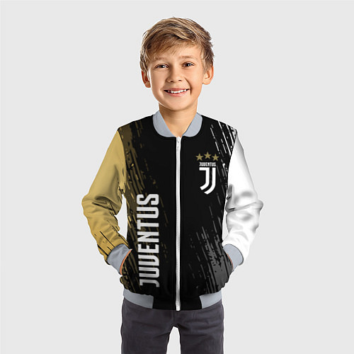 Детский бомбер JUVENTUS / 3D-Серый – фото 3