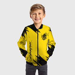Бомбер детский CYBERPUNK 2077, цвет: 3D-черный — фото 2
