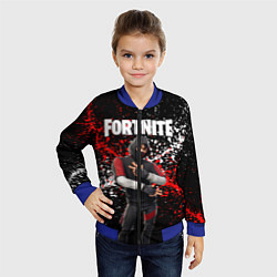 Бомбер детский Fortnite Ikonik, цвет: 3D-синий — фото 2