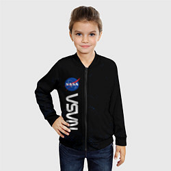 Бомбер детский NASA НАСА, цвет: 3D-черный — фото 2