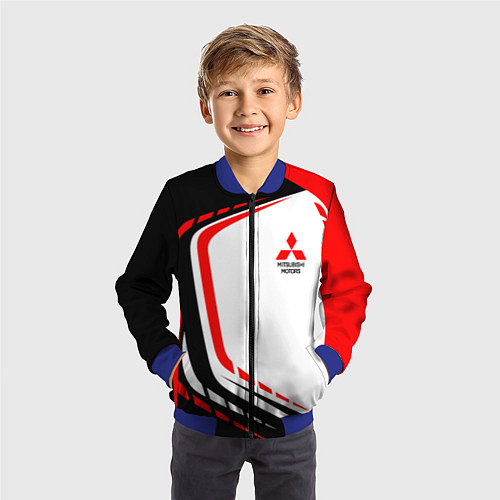 Детский бомбер Mitsubishi EVO Uniform / 3D-Синий – фото 3