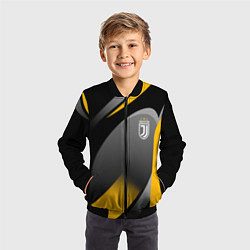 Бомбер детский Juventus Uniform, цвет: 3D-черный — фото 2