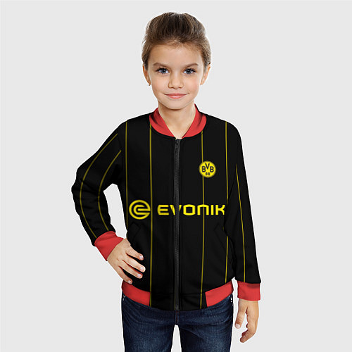 Детский бомбер BORUSSIA DORTMUND / 3D-Красный – фото 4